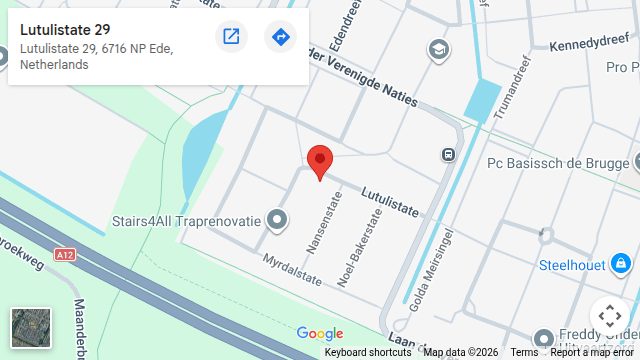 Locatie van Beauté Bianca Schoonheidssalon op de kaart: Lutulistate 29, 6716 NP Ede